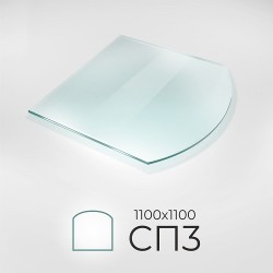 Лист стеклянный напольный 6мм СП-3 (1100х1100мм)