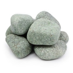 Камень  ЖАДЕИТ шлифованный средний, 20 кг в мешке  (Хакасия)