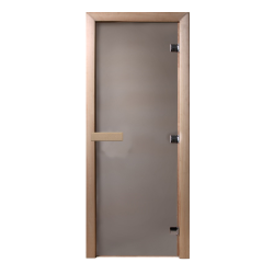 Дверь для бани и сауны стекло сатин матовая 1900*700 (Коробка Осина)