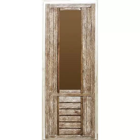 Дверь для бани (Старина, со стеклом)