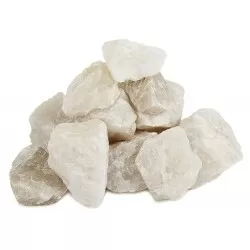 Камень "Белый кварцит" 20 кг.