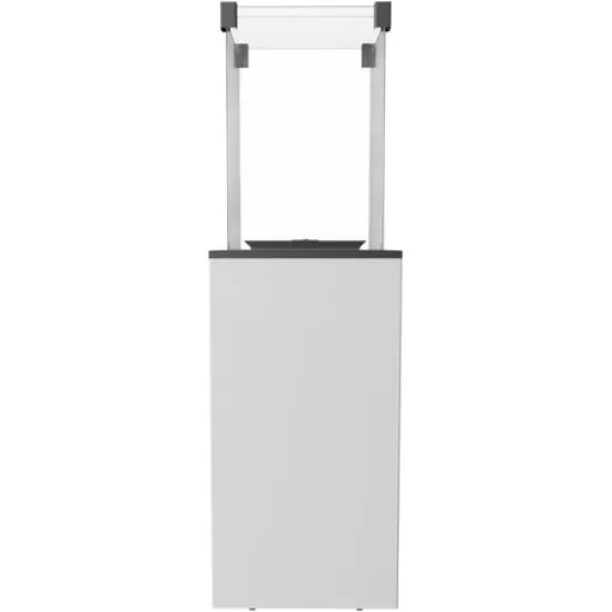 Газовый обогреватель Kratki PATIO/M/G31/37MBAR/B (уличный) - белое стекло, с ручным управлением (8,2 кВт)