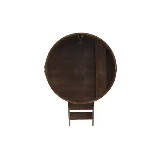 Купель круглая из сращенных ламелей лиственницы  d=1,17х1,0 морёная