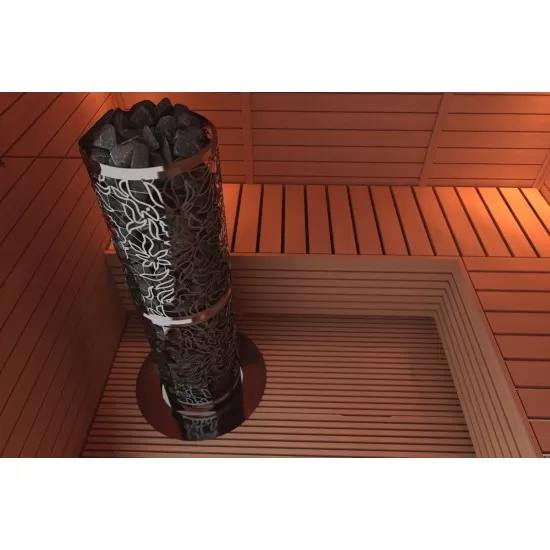 Электрическая печь sawo dragonfire heater king drft3-35ns-p-c (3,5 квт, выносной пульт, нержавейка)