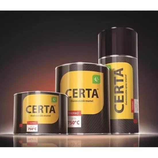 Эмаль термостойкая черная (0,8 кг) "CERTA"
