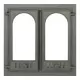 Каминная дверца 401 SVT со стеклом (двустворчатая)